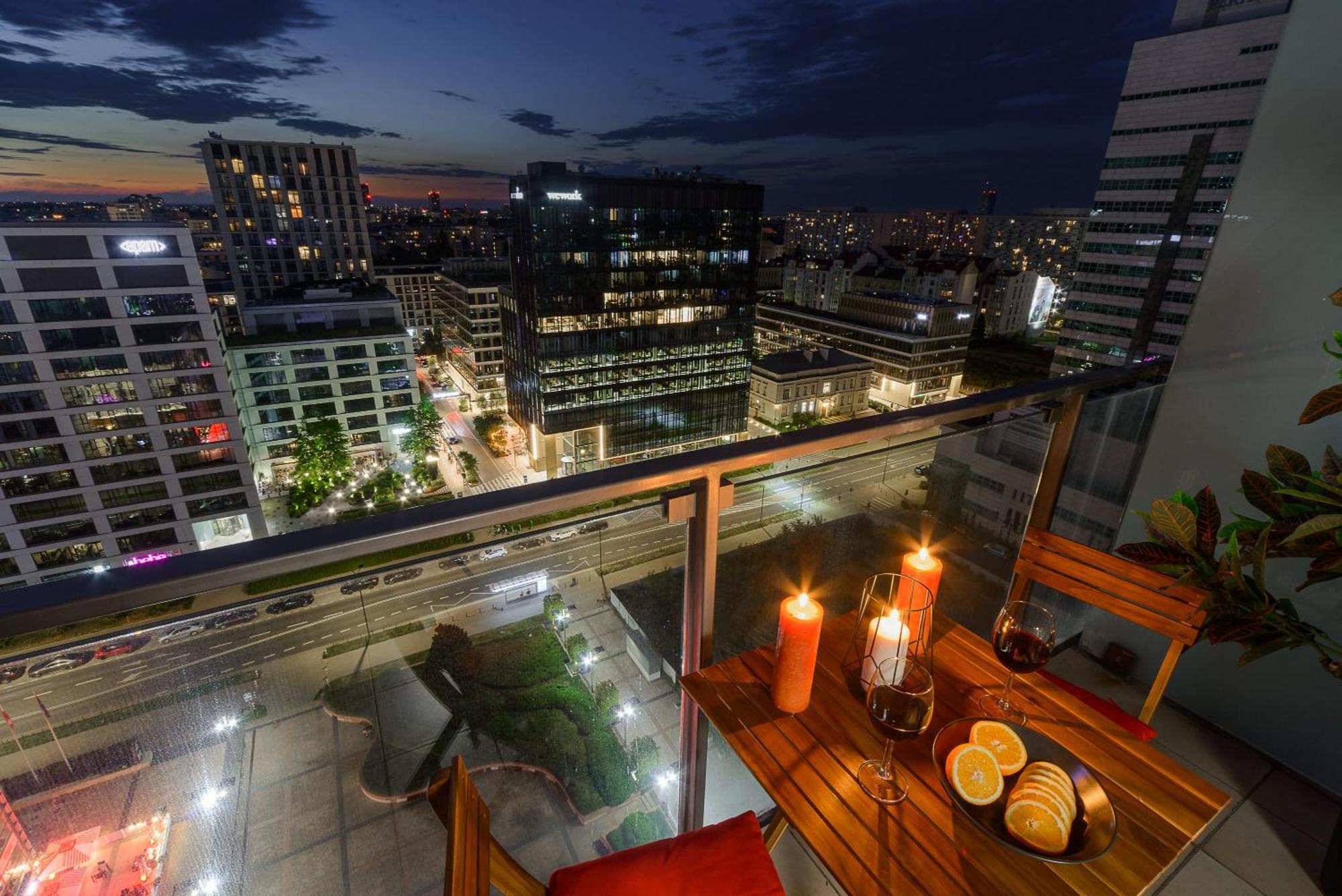 Lumina Apart With Balcony Platinum Tower Warschau Buitenkant foto