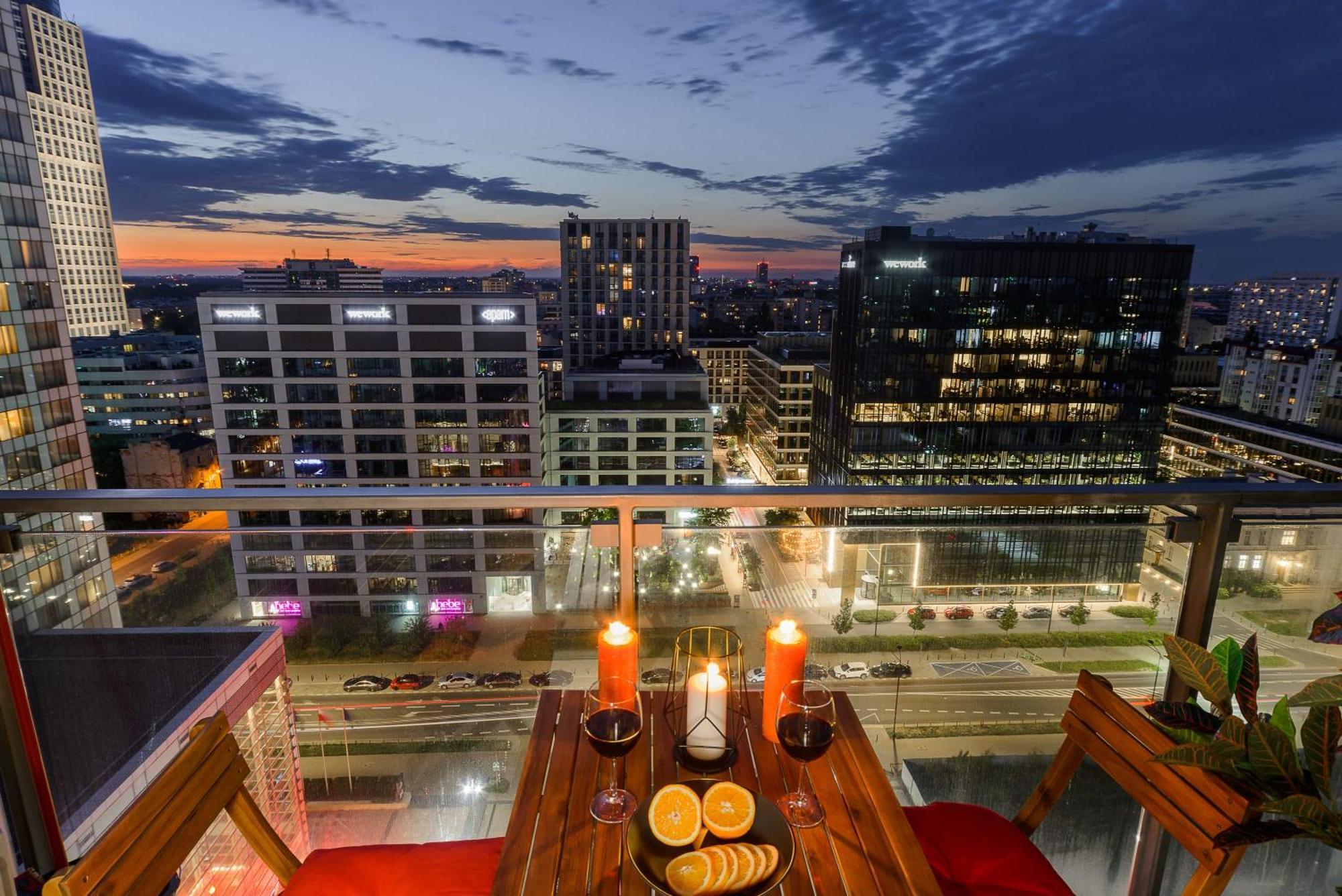 Lumina Apart With Balcony Platinum Tower Warschau Buitenkant foto