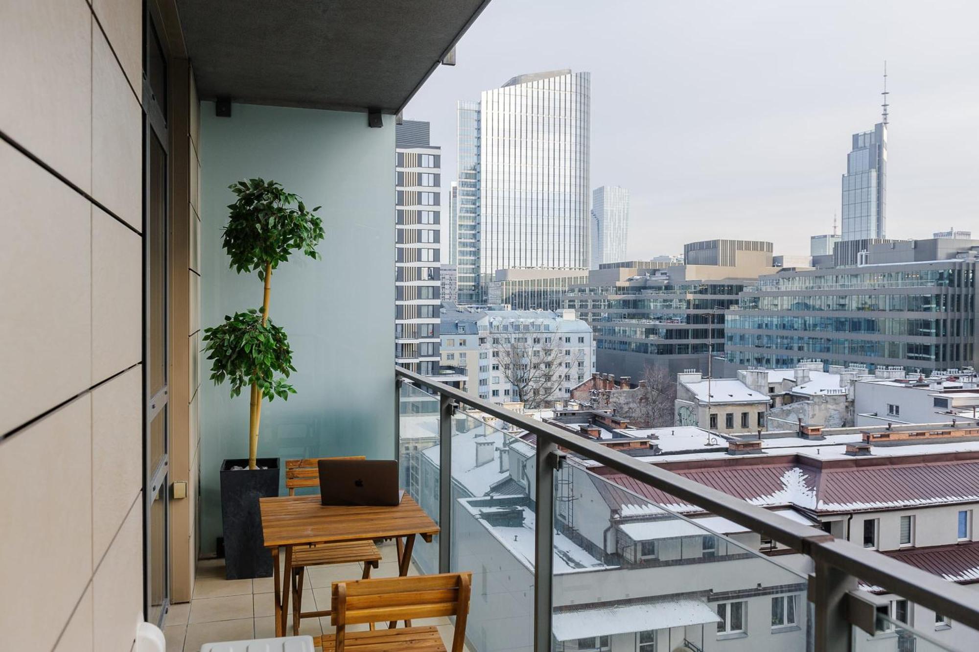 Lumina Apart With Balcony Platinum Tower Warschau Buitenkant foto
